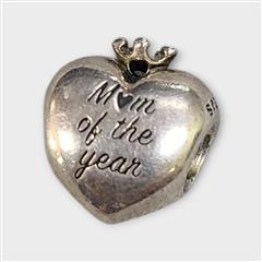 PANDORA Charm S925 Mom of the Year Heart Charm